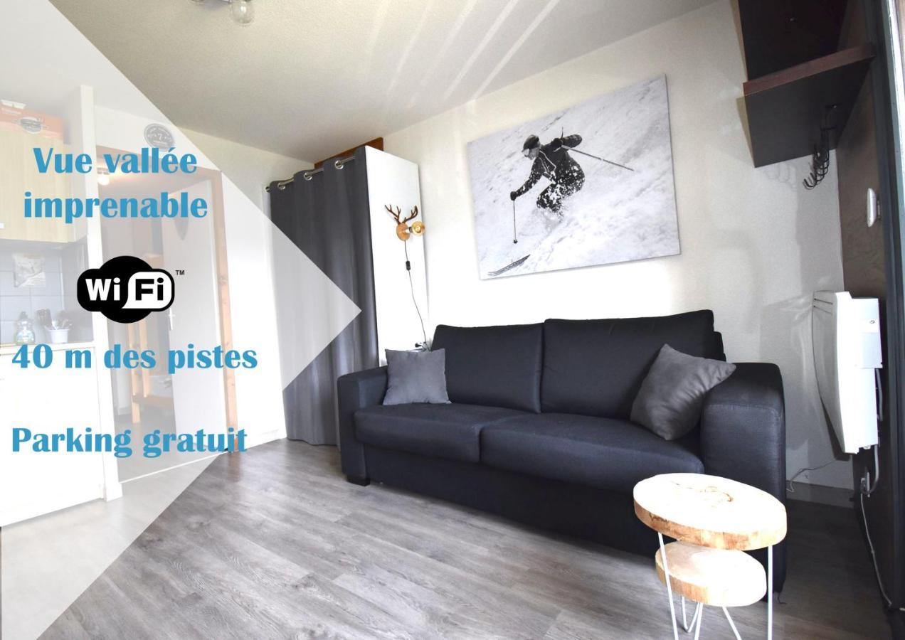 Au Pied des Pistes B31, Chaleureux studio 4 pers, vue sur la vallée imprenable avec WIFI, DRAPS NON COMPRIS Saint-Jean-dʼAulps Exterior foto